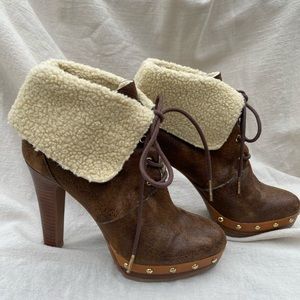 Michael Kors Brown Ankle Booties